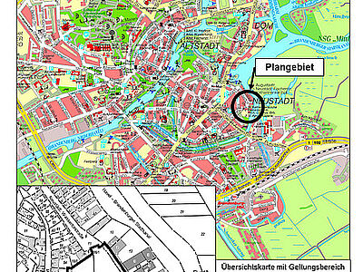 Lage des Bebauungsgebiets "Alte Ziegelei"