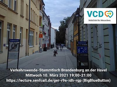 Virtueller Verkehrswende-Stammtisch am 10.3. 19 Uhr