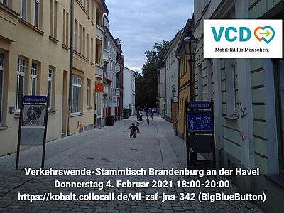 Virtueller Verkehrswende-Stammtisch am Donnerstag, den 4.2. 18 Uhr