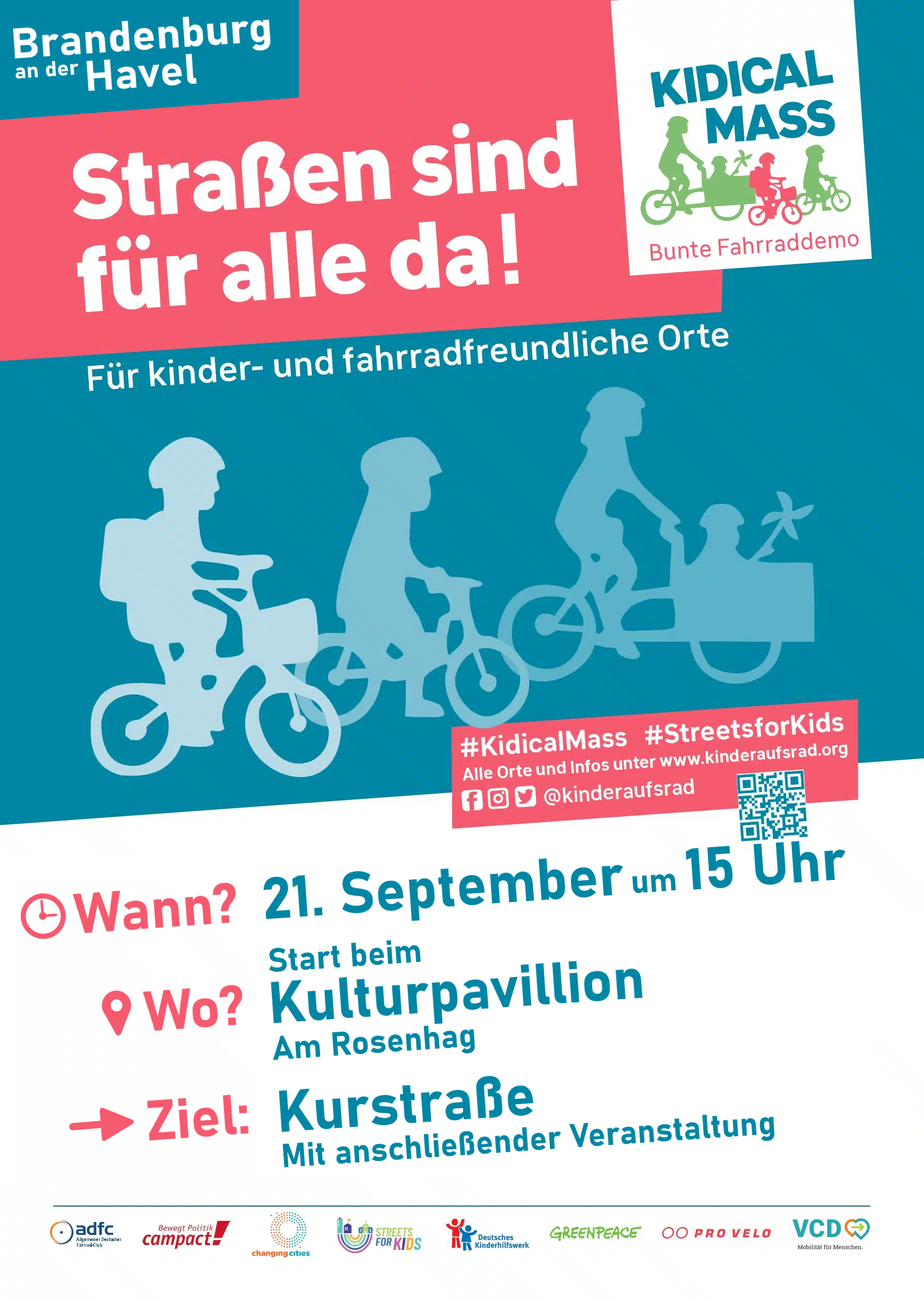 Plakat Kidical Mass 21.09.2025
