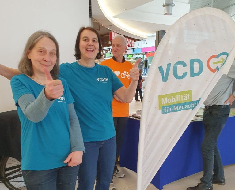 VCD-Stand in der Bahnhofspassage